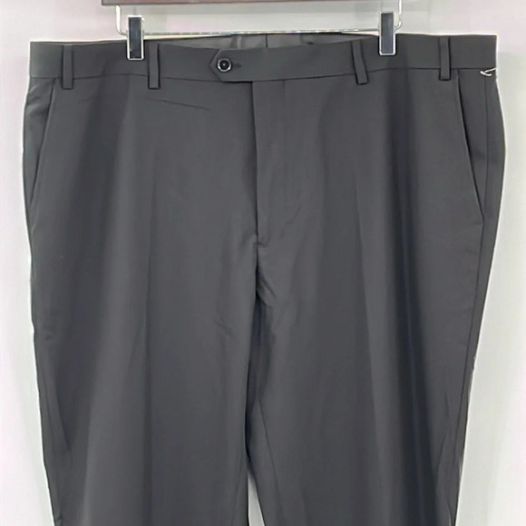 The Savile Row Strand Flat Front Unhemmed Dress Pants in Black - NWOT - Size 42W - Picture 2 of 5
